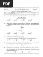 Simple Harmonic Motion (Question Paper) PDF