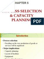 Process Selection & Capacity Planning