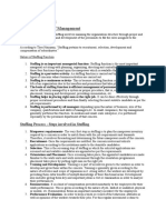 Unit-8 Staffing Staffing Function of Management: Staffing Process - Steps Involved in Staffing
