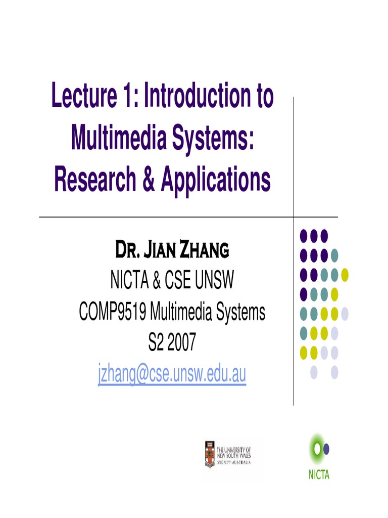 Introduction To Multimedia Systems PDF Video Multimedia