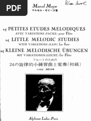 24 Petites Etudes Melodiques 24 Little Melodic Studies Kleine Melodische Ubungen Loisirs