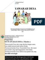 Musyawarah Desa - P3MD Bwi