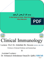 Clinical Immunology Lecture Introduction