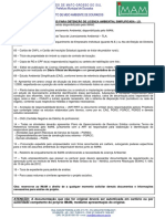 Lista de Documentos Licenca Simplificada