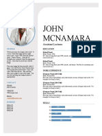 John Mcnamara: Assistant Lecturer