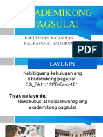 Akademikong Pagsulat