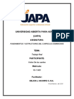 Trabajo Final Fundamentos y Estructuras Del Curriculo Dominicano