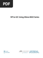 SPI To I2C Using Altera MAX Series: Subscribe Send Feedback