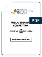 Public Speaking Competition: Rules and Guidelines