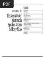 The Soundworks Multimedia Speaker System by Henry Kloss: Instructions For