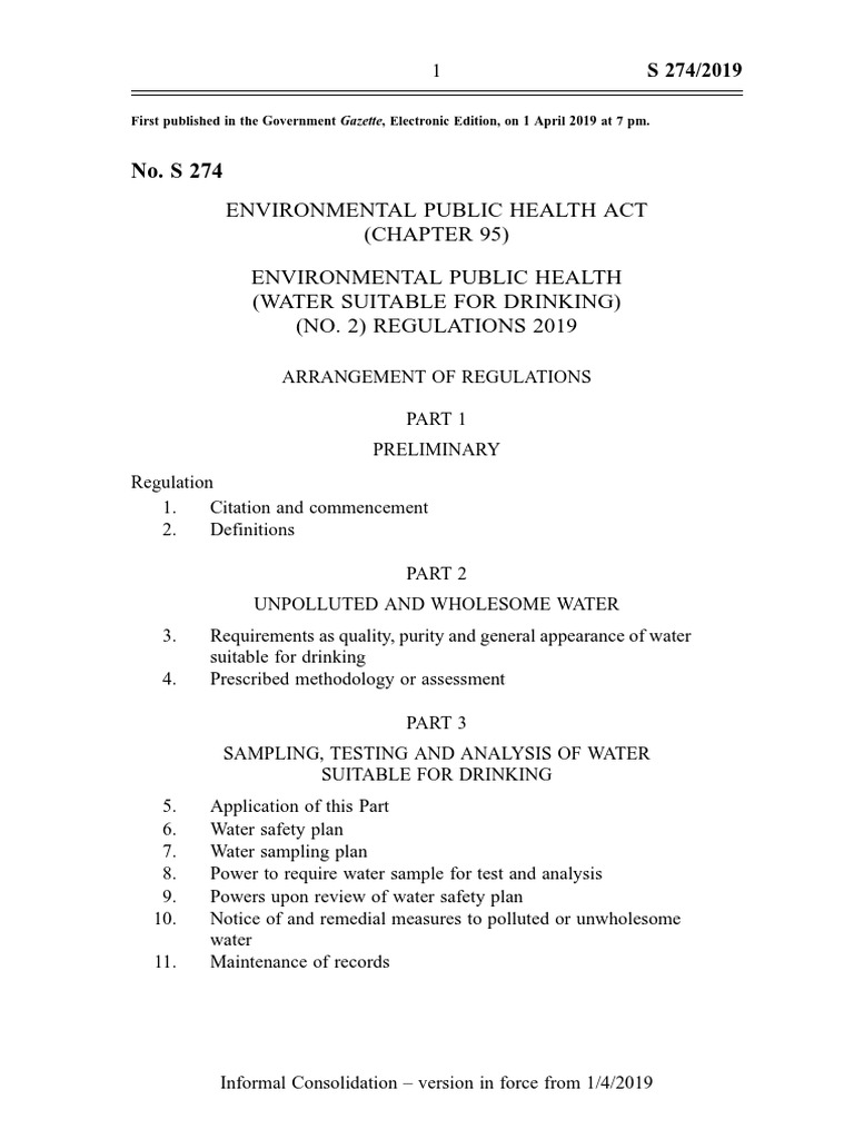 NATIONAL ENVIRONMENTAL HEALTH PRACTICE REGULATIONS intelligence overview
