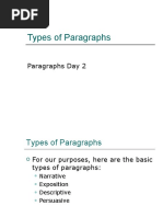 Paragraph Types