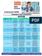 Test Series Schedule - Praveenr (XIII)