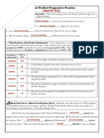 Answer Key: ! Past Perfect Progressive Practice !