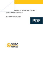 28 Plan de Desarrollo Mpal San José Chiapa - 2014 2018