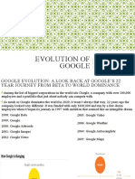 Evolution of Google