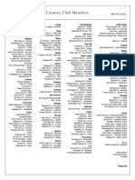 Private Club Network Golf Course List