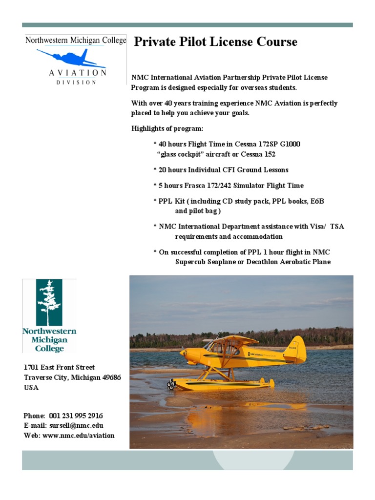 Private Pilot License Course | Download Free PDF | Flight Instructor ...