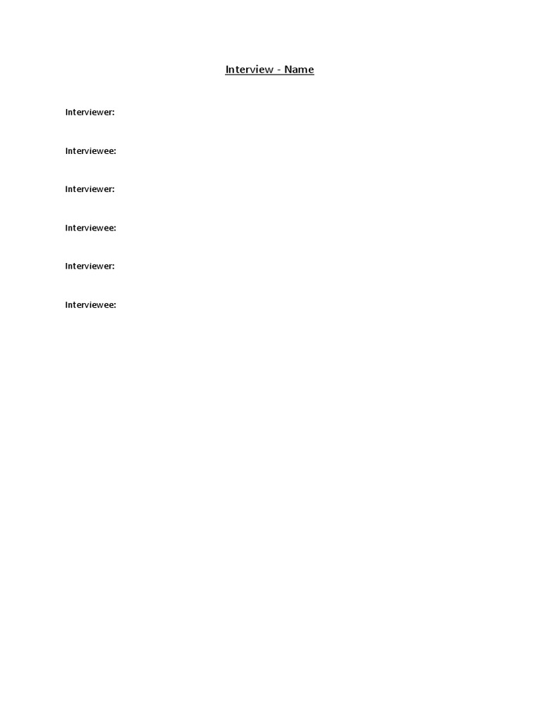 Interview PDF | PDF