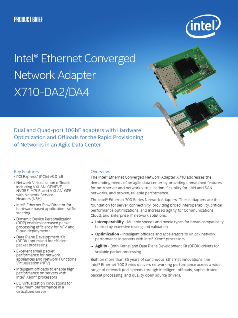 X710DA2 Ethernet Converged Network Adapter X710-DA2 ルーター