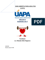 Universidad Abierta para Adultos (UAPA) : Ingles Iv Working On It