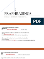 CAE 70 Praphrasings: Cae 2020 - Instituto Pedro Poveda