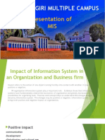 Impact of MIS on Organization and Business