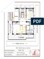Proposed Residence For MR - Manjunath..., at Mayasandra..., FIRST FLOOR PLAN-2 (41'X22'6'')