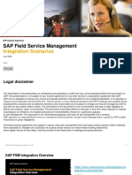 SAP Field Service Management: Integration Scenarios