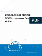 GERAN ZGO-02-02-004 SDCCH-SDCCH Handover Feature Guide (V4) - V1.0