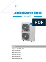 Technical Service Manual for 1-Phase 220-240V 50Hz Mini VRF Systems