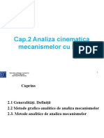 2 Analiza Cinematica A Mecanismelor Cu Bare - Modificate