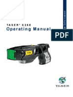 TASER X26E Operating Manual Law Enforcement 2007 28 Pgs PDF