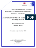 Exact Solution of The Soft-Clustered Vehicle-Routing Problem