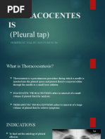 Pleural Tapping | PDF | Respiratory System | Clinical Medicine