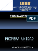 CRIMINALÍSTICA 1° UNIDAD Leccion I