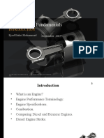 Diesel Engine Fundamentals: Eyad Bakri Mohammed September, 2015