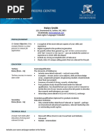 Resume Format: Melbourne Careers Centre