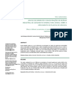 EFEITOS DE DIFERENTES CONCENTRAÇÕES DE RESÍDUO INDUSTRIAL DE SUPLEMENTO MINERAL PARA ANIMAL SOBRE O CRESCIMENTO DE PLANTAS DE GIRASSOL