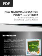 New National Education Policy 2020 of India