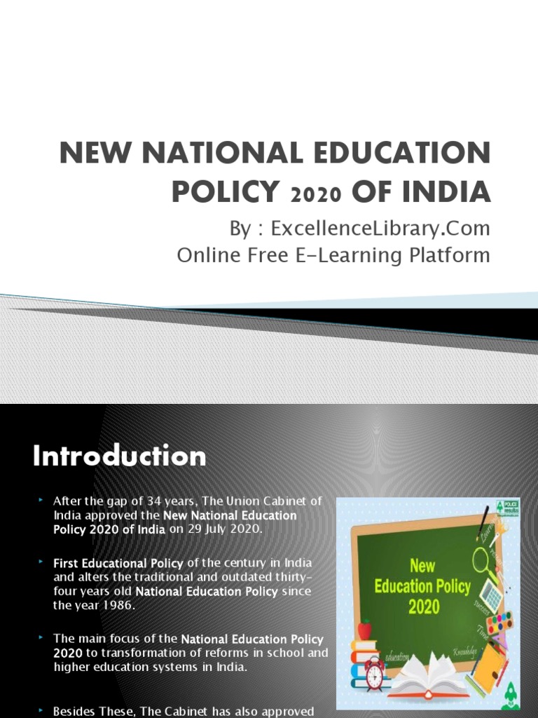 National Education Policy 2020 Overview | PDF | Career & Growth | Business