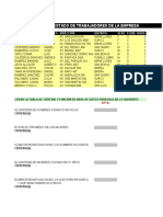 Listado de Trabajadores de La Empresa: Apellidos Nombres Direccion Distrito Sexo Ecivil Hijos