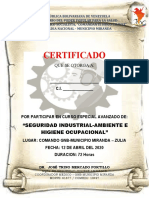Curso Seguridad Industrial Certificado GNB Miranda