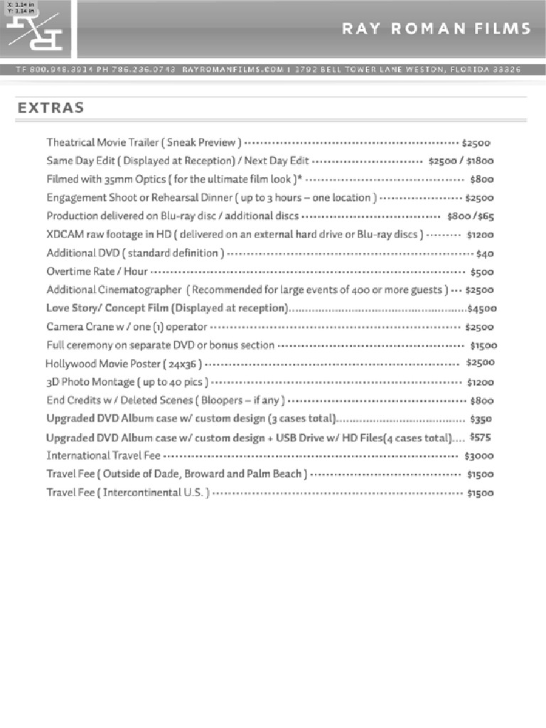 Ala Carte Sample PDF