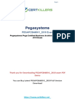 Pegasystems: PEGAPCBA80V1 - 2019 Exam