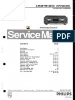 Philips 70fc930 Cassette Deck Service Manual