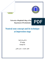 Neutral Zone Concept and Its Technique at Impression Stage PDF