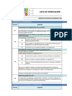 Lista de Chequeo de La Iso 45001