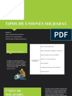 TIPOS DE UNIONES SOLDADAS
