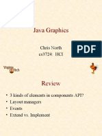 Java Graphics: Chris North cs3724: HCI